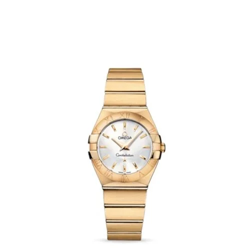 Omega - 123.50.27.60.02.002 Constellation Quartz 27 Brushed Yellow Gold / Silver