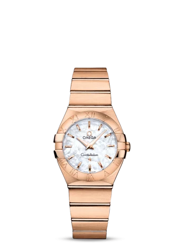 Omega - 123.50.27.60.05.001 Constellation Quartz 27 Brushed Red Gold / MOP