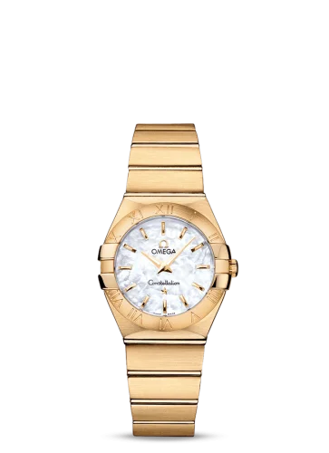Omega - 123.50.27.60.05.002 Constellation Quartz 27 Brushed Yellow Gold / MOP