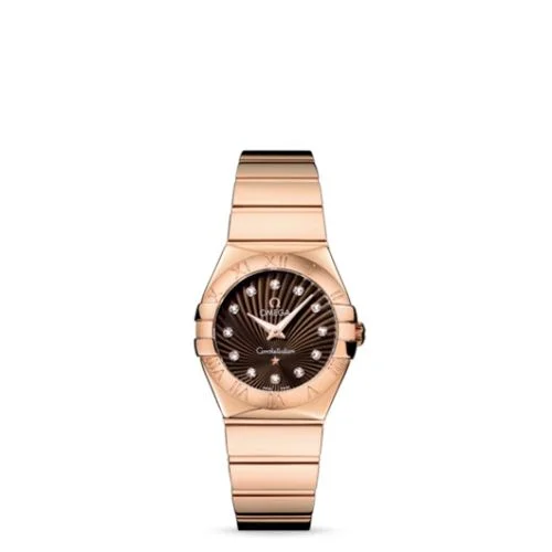 Omega - 123.50.27.60.63.002 Constellation Quartz 27 Polished Red Gold / Brown Supernova