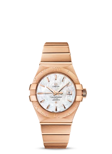 Omega - 123.50.31.20.05.001 Constellation Co-Axial 31 Red Gold / MOP