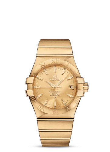 Omega - 123.50.35.20.08.001 Constellation Co-Axial 35 Yellow Gold / Champagne