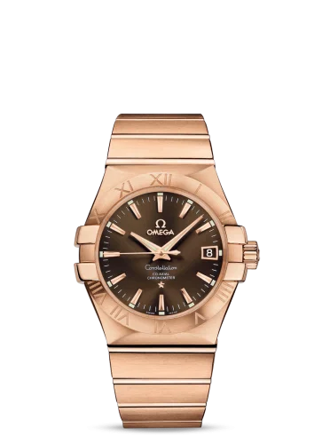 Omega - 123.50.35.20.13.001 Constellation Co-Axial 35 Red Gold / Brown