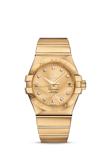 Omega - 123.50.35.20.58.001 Constellation Co-Axial 35 Yellow Gold / Champagne