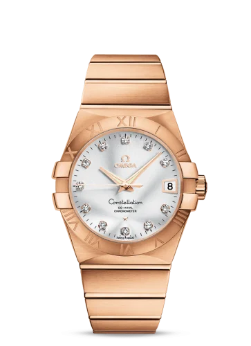 Omega - 123.50.38.21.52.001 Constellation Co-Axial 38 Red Gold / Silver