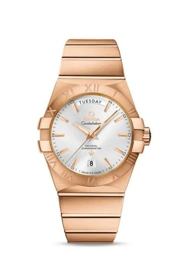 Omega - 123.50.38.22.02.001 Constellation Co-Axial 38 Day-Date Red Gold / Silver