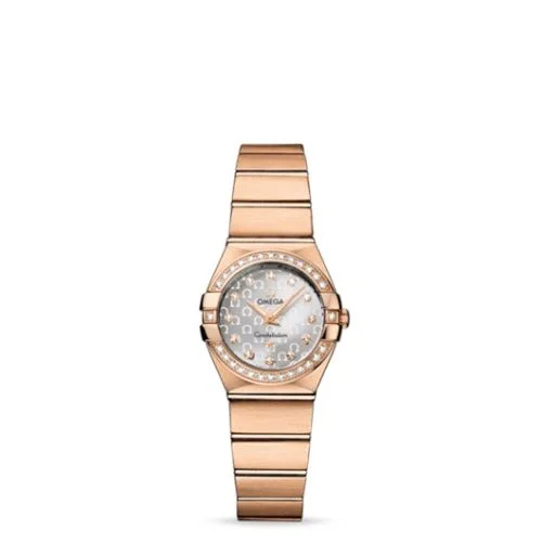 Omega - 123.55.24.60.52.001 Constellation Quartz 24 Brushed Red Gold / Diamond / Silver Omega