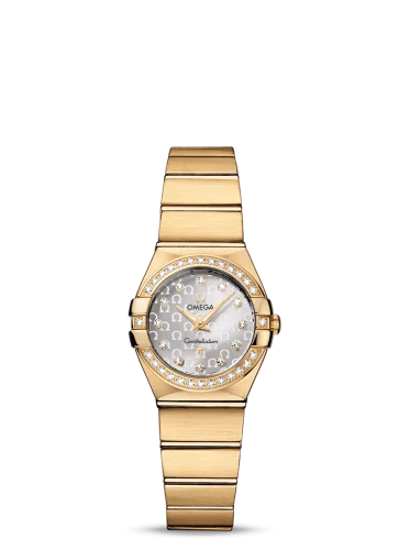 Omega - 123.55.24.60.52.002 Constellation Quartz 24 Brushed Yellow Gold / Diamond / Silver Omega