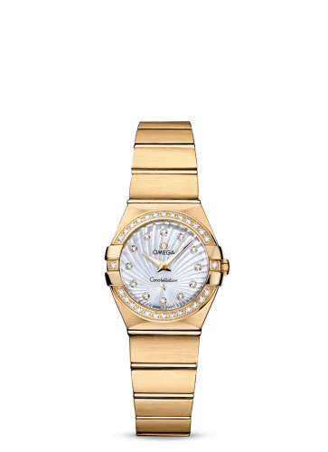 Omega - 123.55.24.60.55.003 Constellation Quartz 24 Brushed Yellow Gold / Diamond / MOP Supernova