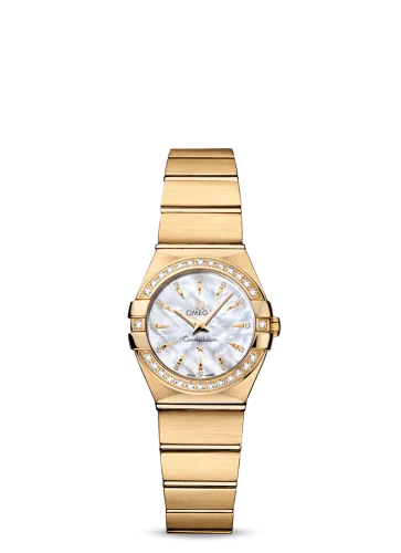 Omega - 123.55.24.60.55.004 Constellation Quartz 24 Brushed Yellow Gold / Diamond / MOP