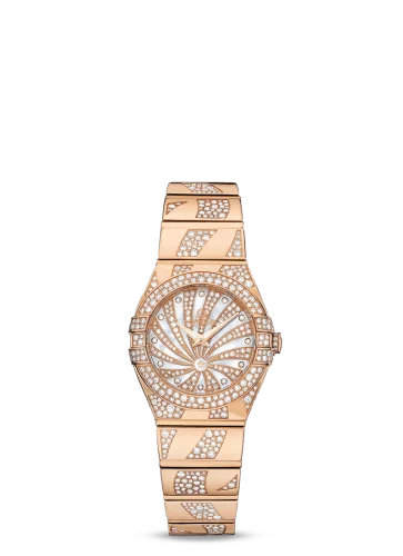 Omega - 123.55.24.60.55.011 Constellation Quartz 24 Polished Red Gold / Supernova / Snow
