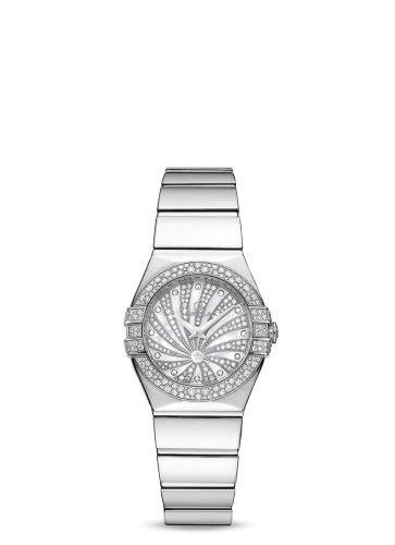 Omega - 123.55.24.60.55.014 Constellation Quartz 24 Polished White Gold / Diamond / MOP Supernova