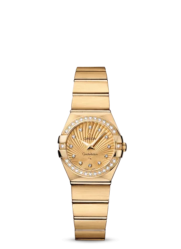 Omega - 123.55.24.60.58.001 Constellation Quartz 24 Brushed Yellow Gold / Diamond / Champagne Supernova