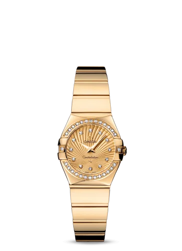 Omega - 123.55.24.60.58.002 Constellation Quartz 24 Polished Yellow Gold / Diamond / Champagne Supernova