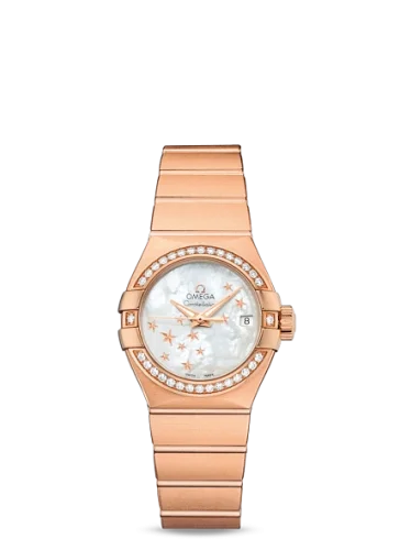 Omega Omega - 123.55.27.20.05.003 Constellation Co-Axial 27 Brushed Red Gold / Diamond / MOP Stars