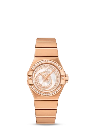 Omega Omega - 123.55.27.20.55.005 Constellation Co-Axial 27 Brushed Red Gold / Diamond / Diamond Moon