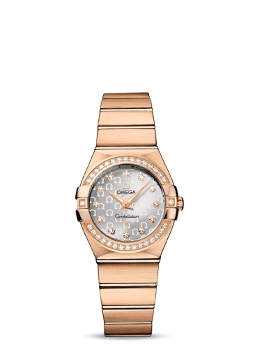 Omega - 123.55.27.60.52.001 Constellation Quartz 27 Brushed Red Gold / Diamond / Silver Omega