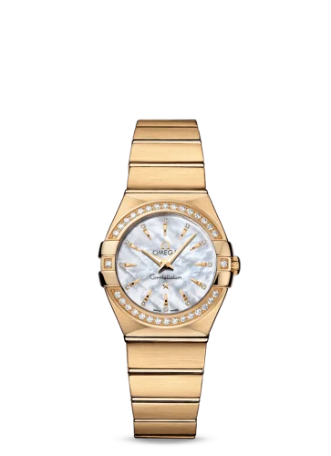 Omega - 123.55.27.60.55.004 Constellation Quartz 27 Brushed Yellow Gold / Diamond / MOP