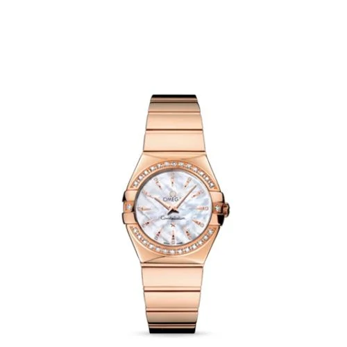 Omega - 123.55.27.60.55.006 Constellation Quartz 27 Polished Red Gold / Diamond / MOP