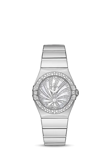 Omega - 123.55.27.60.55.014 Constellation Quartz 27 White Gold / Snow / Diamond Supernova