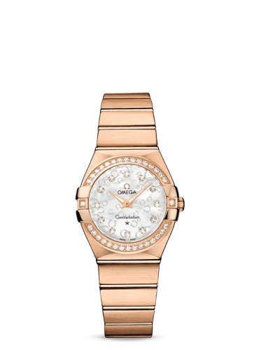 Omega - 123.55.27.60.55.015 Constellation Quartz 27 Brushed Red Gold / Diamond / MOP Omega