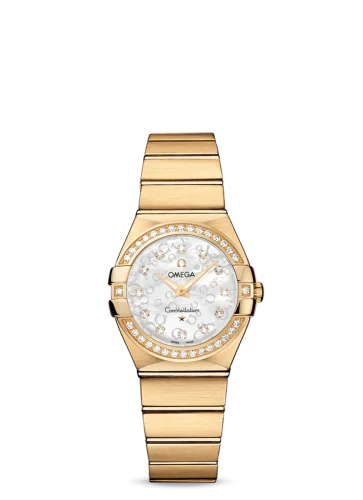 Omega - 123.55.27.60.55.016 Constellation Quartz 27 Brushed Yellow Gold / MOP Omega