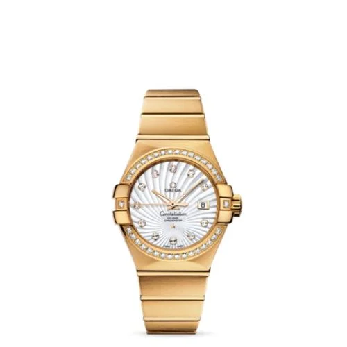 Omega - 123.55.31.20.55.002 Constellation Co-Axial 31 Yellow Gold / Diamond / MOP Supernova