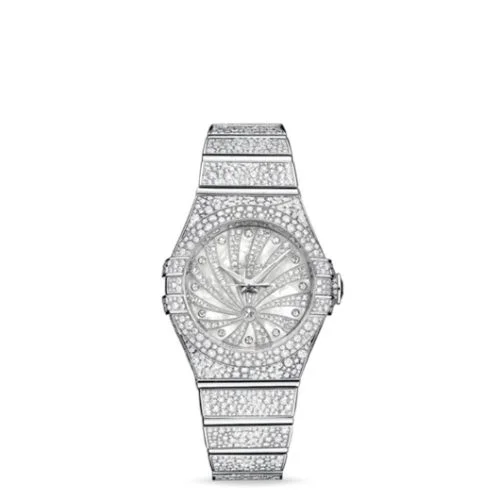 Omega Constellation Co-Axial 31 White Gold / Snow / Diamond Supernova