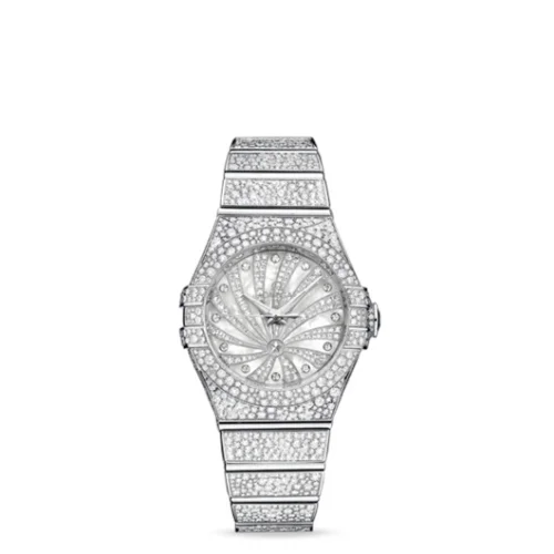 Omega Omega - 123.55.31.20.55.007 Constellation Co-Axial 31 White Gold / Snow / Diamond Supernova