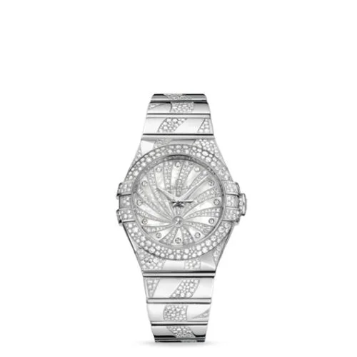 Omega Constellation Co-Axial 31 White Gold / Snow / Diamond Supernova