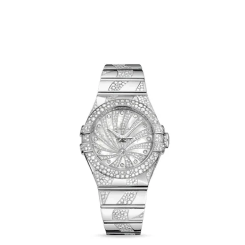 Omega Omega - 123.55.31.20.55.009 Constellation Co-Axial 31 White Gold / Snow / Diamond Supernova