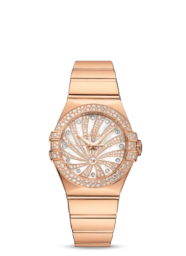Omega Constellation Co-Axial 31 Red Gold / Snow / Diamond Supernova