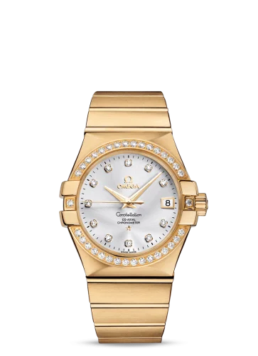 Omega - 123.55.35.20.52.002 Constellation Co-Axial 35 Yellow Gold / Diamond / Silver