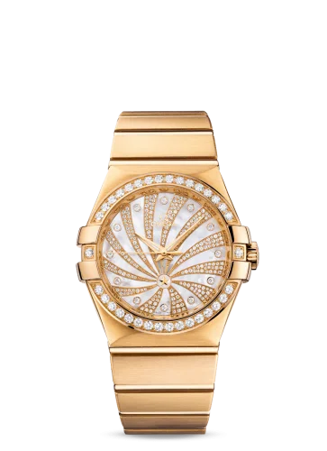 Omega - 123.55.35.20.55.001 Constellation Co-axial 35 Yellow Gold / Diamond / Diamond Supernova