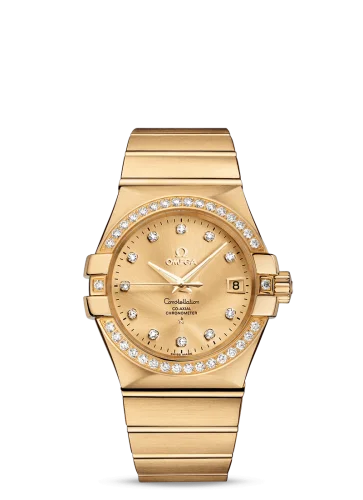Omega - 123.55.35.20.58.001 Constellation Co-Axial 35 Yellow Gold / Diamond / Champagne