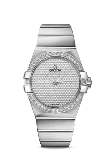 Omega - 123.55.38.20.99.001 Constellation Co-Axial 38 White Gold / Diamond / Diamond