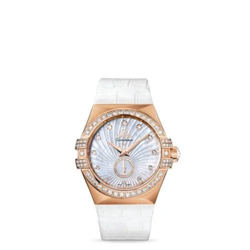 Omega - 123.58.35.20.55.001 Constellation Co-Axial 35 Small Seconds Red Gold / Diamond / MOP Supernova