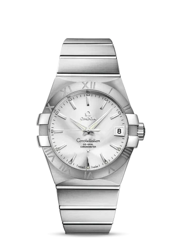 Omega - 123.10.38.21.02.001 Constellation Co-Axial 38 Stainless Steel / Silver