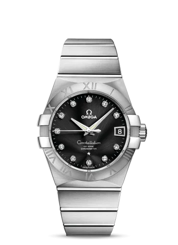 Omega - 123.10.38.21.51.001 Constellation Co-Axial 38 Stainless Steel / Black