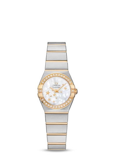 Omega - 123.25.24.60.05.001 Constellation Quartz 24 Brushed Stainless Steel / Yellow Gold / Diamond / MOP Stars