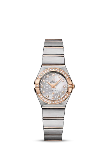 Omega - 123.25.24.60.52.001 Constellation Quartz 24 Brushed Stainless Steel / Red Gold / Diamond / Silver Omega