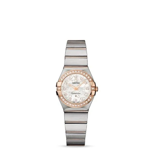 Omega - 123.25.24.60.55.009 Constellation Quartz 24 Brushed Stainless Steel / Red Gold / Diamond / MOP Omega