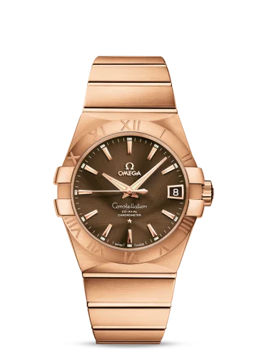 Omega - 123.50.38.21.13.001 Constellation Co-Axial 38 Red Gold / Brown