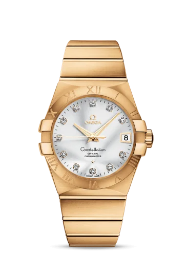 Omega - 123.50.38.21.52.002 Constellation Co-Axial 38 Yellow Gold / Silver