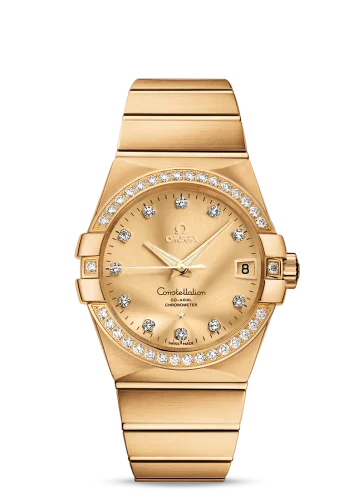 Omega - 123.55.38.21.58.001 Constellation Co-Axial 38 Yellow Gold / Diamond / Champagne