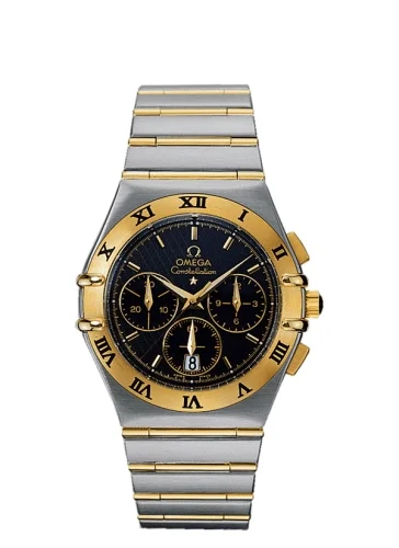 Omega Omega - 1242.50.00 Constellation Quartz 39 Chronograph Stainless Steel / Yellow Gold / Black
