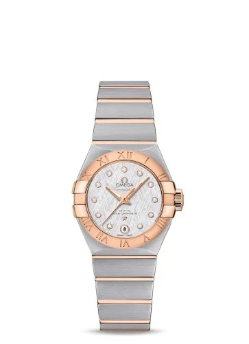 Omega Constellation Co-Axial Master Chronometer 27 Stainless Steel / Red Gold / Silver Silk-Diamond
