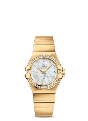Omega Constellation Co‑Axial Master Chronometer 27 Small Seconds Stainless Yellow Gold / Diamond / MOP