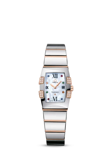 Omega - 1283.79.00 Constellation Quadrella Quartz 19.3 Stainless Steel / Red Gold / MOP
