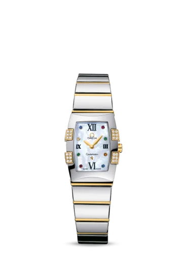Omega - 1284.79.00 Constellation Quadrella Quartz 25 Stainless Steel / Yellow Gold / MOP